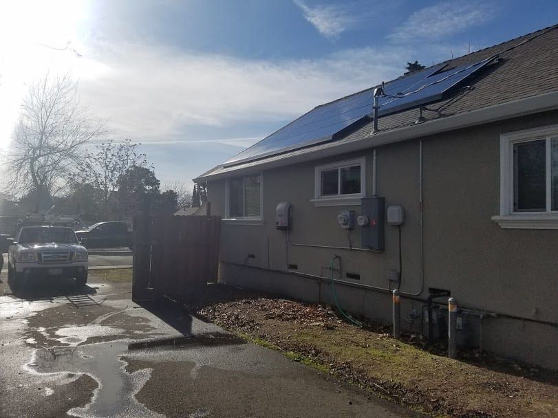 Solar Panel Cleaning Have you noticed a drop in the output of your solar panels since you installed them? Is reaching your payback time taking longer than you expected? It’s not the weather, and it’s probably not a technical fault – it’s just dirt and grime. Moss, tree sap, leaves, bird droppings, dust particles, and more build up on your solar panels and prevent sunlight from reaching the photovoltaic cells. The problems this can cause include: Reduced efficiency and output mean less power Reduced lifespan of the solar panels means you’ll need to replace them sooner Potential for permanent staining can permanently reduce your efficiency Poor maintenance may affect your warranty All the above cause a reduced return on your investment Most manufacturers recommend their solar panels are cleaned at least once every six to twelve months, and failure to do so can lead to long-term damage and a loss on your investment. How We Clean Solar Panels Cleaning solar panels requires professional equipment – it’s not as simple as putting up a ladder and cleaning the panels by hand. Any weight placed on the solar panels causes damage to them, which may reduce their output, or even lead to you needing a replacement. Instead, we use our water-fed pole cleaning equipment to clean your solar panels quickly and effectively. The purified water we use evaporates to leave a streak-free, stain-free without the need for harmful chemicals. The water is fed up the pole and through our brush, which is then used to loosen dirt and rinse it off. This method is safer for your solar panels, safer for our team, and provides a better result. Advantages of Solar Panel Cleaning Solar panel cleaning protects your investment and helps to ensure a great output. The benefits of a professional clean include: Ensures your solar panels give the greatest possible output – the cleaning pays for itself Protects against long-term damage and helps ensure your solar panels stay in great working order Maximizes your return and ensures you reach payback time as quickly as possible Makes sure your solar panels are cleaned in a way that does not damage them Book Your Solar Panel Clean Today Every moment that your solar panels are left dirty, you are losing money and risking long-term damage. Our expertise and professional equipment can achieve a great finish in a short period of time. Call today on +1 916-844-8622 or use our online contact form to start a conversation with our team.