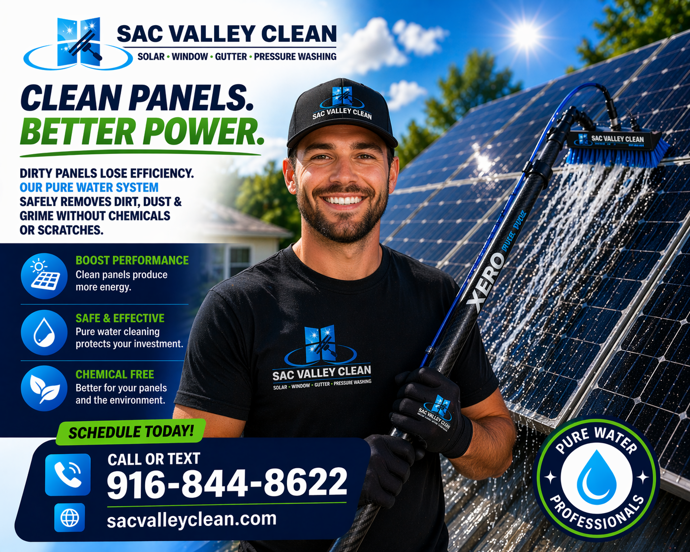 Sac Valley Clean exterior cleaning work