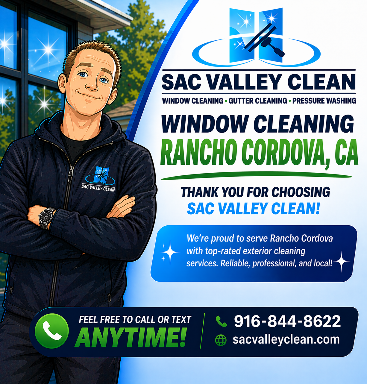 Window cleaning Rancho Cordova CA