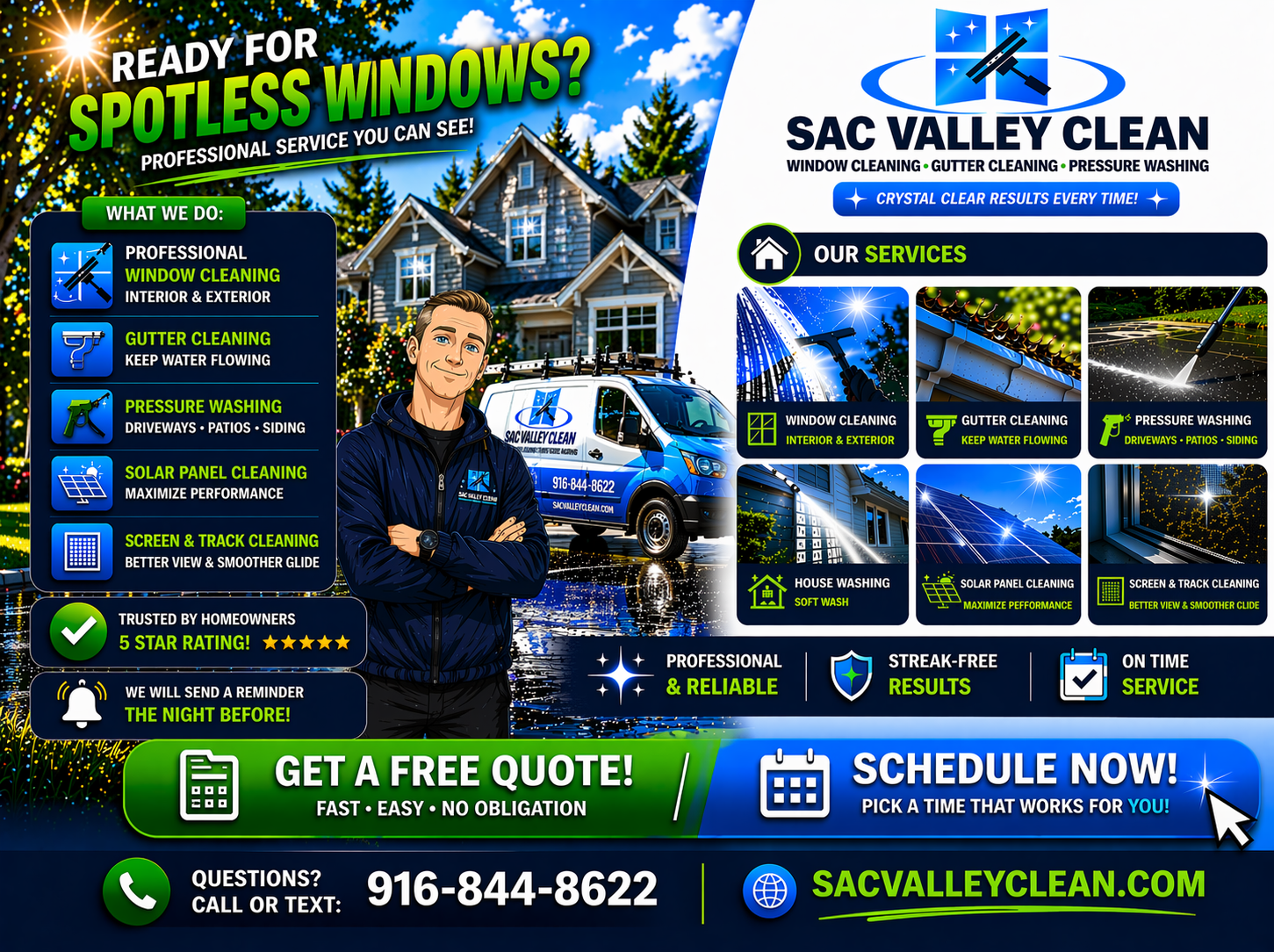 Professional window cleaning service in Sacramento CA