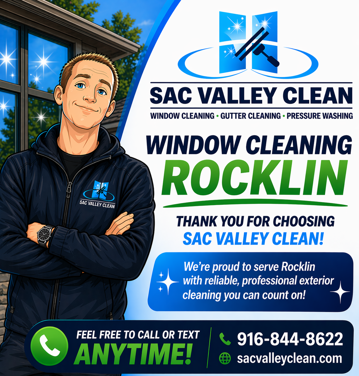 Professional window cleaning in Rocklin CA