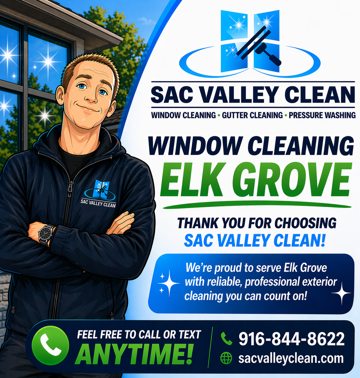 Professional window cleaning in Elk Grove CA